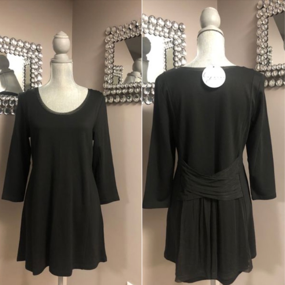 Lynn Ritchie Back Chiffon Drape Detail Tunic